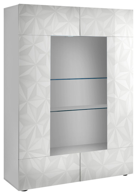 Prisma 2 Door Decorative Display Cabinet Eclectic Display