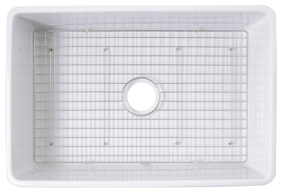 Nantucket Sinks Stainless Steel Bottom Grid BGVC30S Contemporary