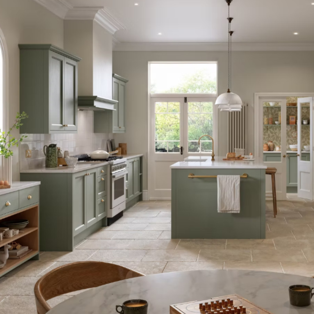 wrapped shaker door with refined beading and rich grain texture in a Loughborough kitchen setting