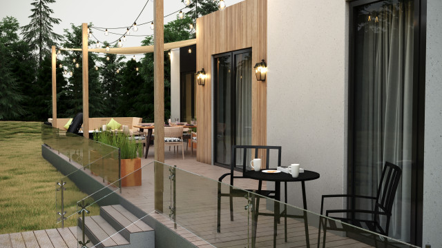 Vista 2 - Terraza modern-deck