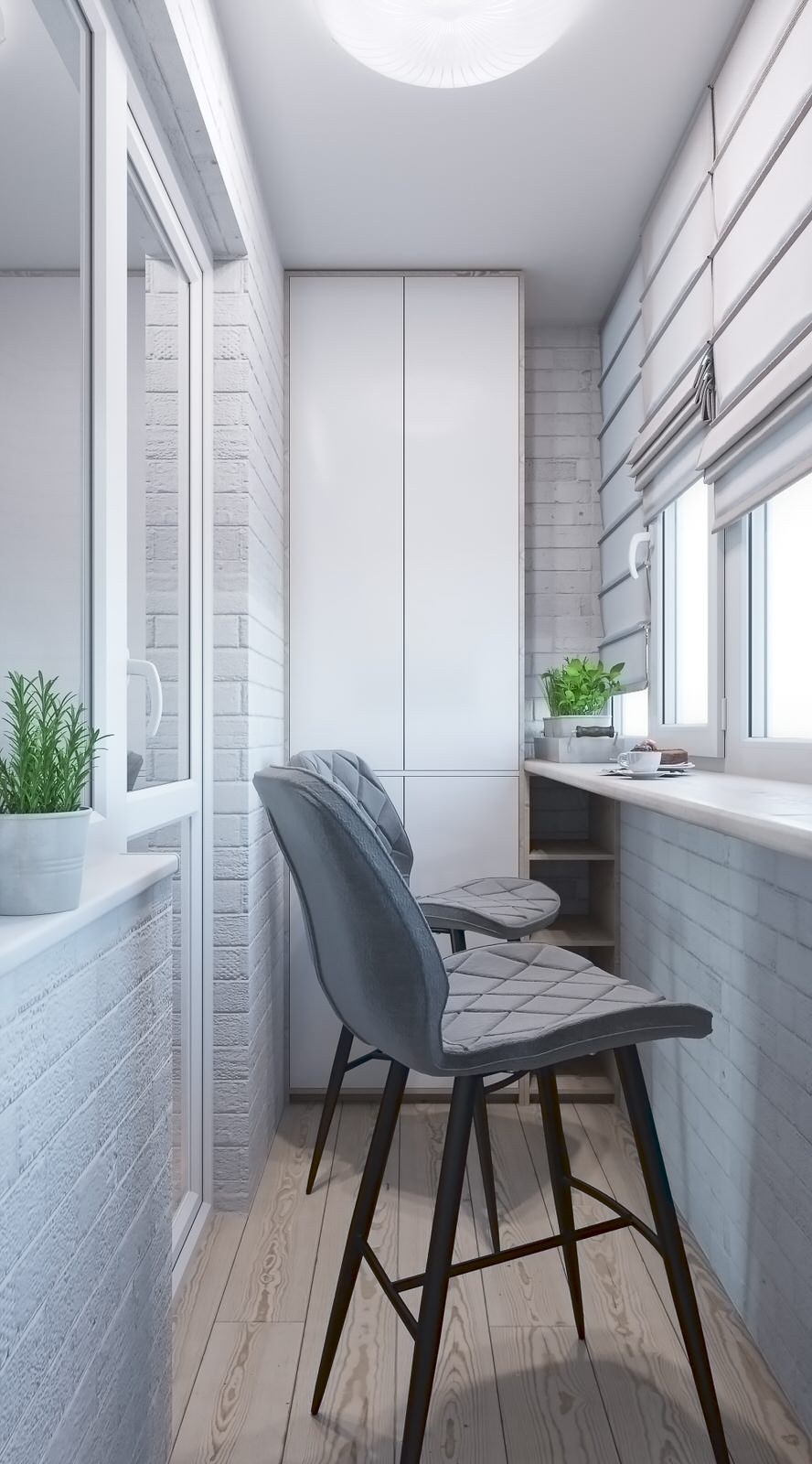 Однокомнатная квартира 35 квадратных метров в современном стиле