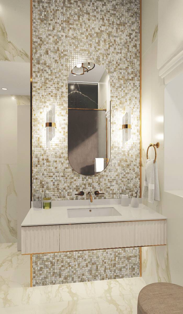 Двухэтажный дом в современной классике