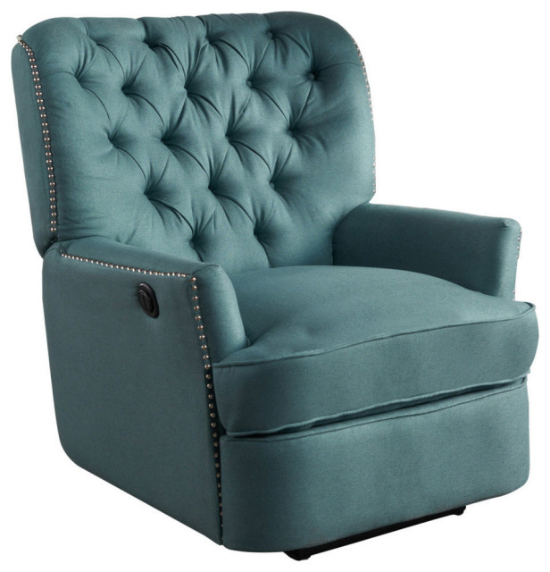 teal power recliner