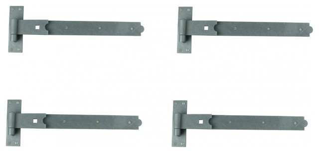 Wrought Iron Rustproof Cabinet Door/Gate Hinge Black 5 Inch Set Of 4