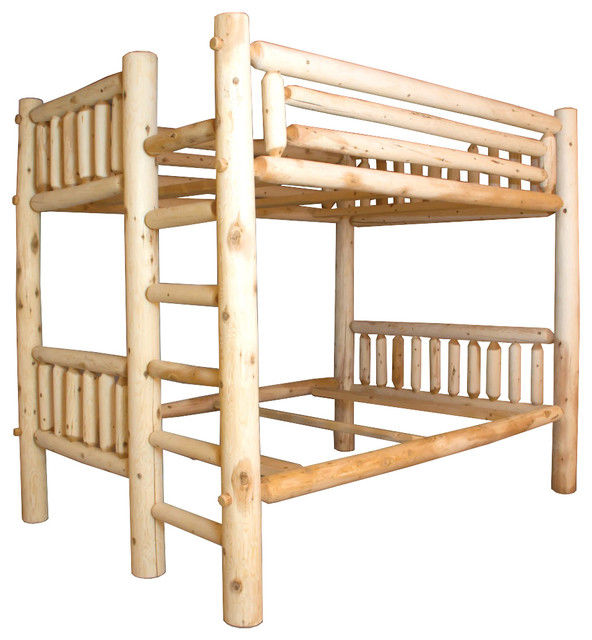 Full Bunk Bed Rustic Beds, Log Bunk Beds Twin Over Twin
