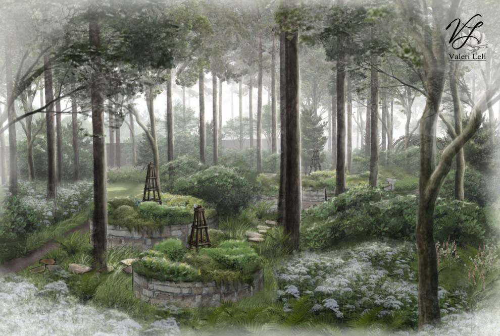 Лес под луной