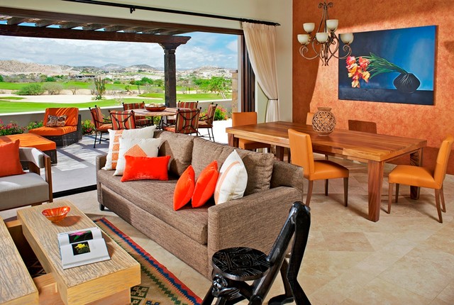 COLORFUL MODERN MEXICAN eclectic-living-room