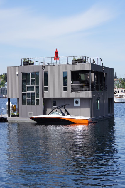 Floating Home 11 /  Lake Union moderne-hus-og-facade