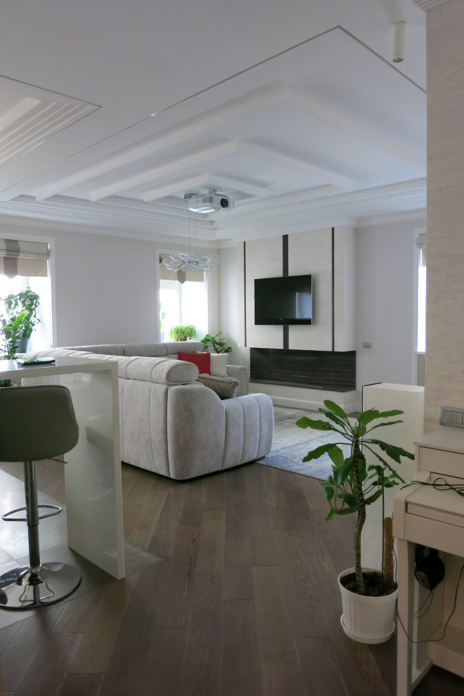 Гостиная с биокамином