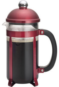 Bonjour French Press Coffee Pot - Red