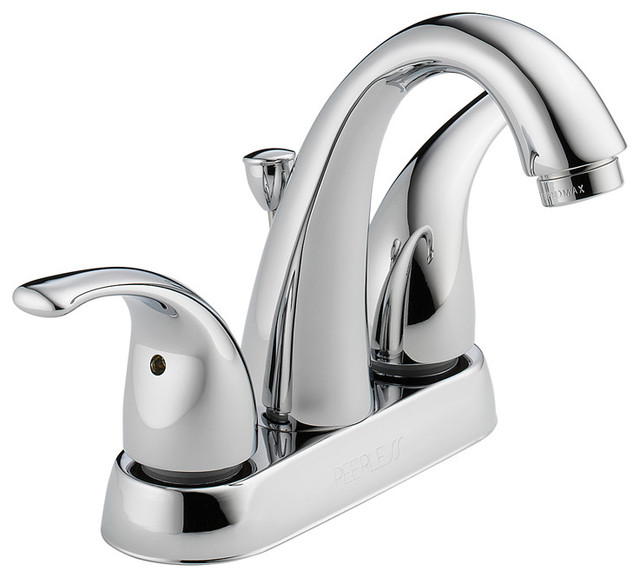 Peerless Centerset Bathroom Faucet Contemporary Bathroom Sink