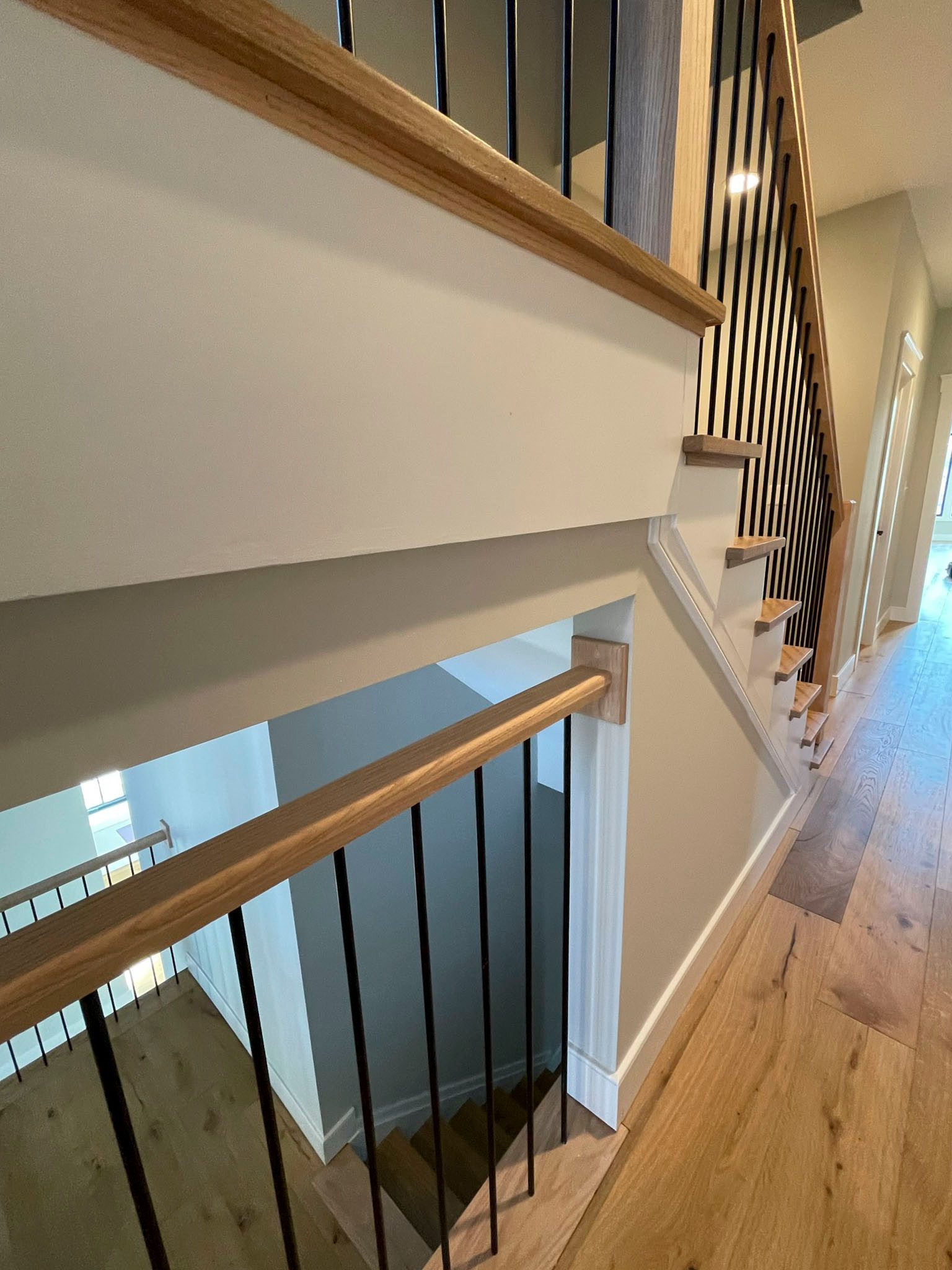 102_Straight-Freestanding Stairs/Landing in Barn Style Home, Leesburg VA 20175