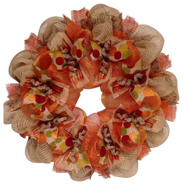 deco mesh wreath