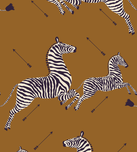 Zebras Wallpaper - Contemporary - Wallpaper - by Scalamandre | Houzz