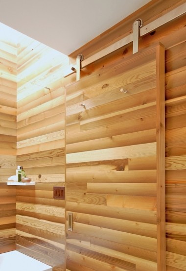 Japanese Bath House Inspired Bathroom