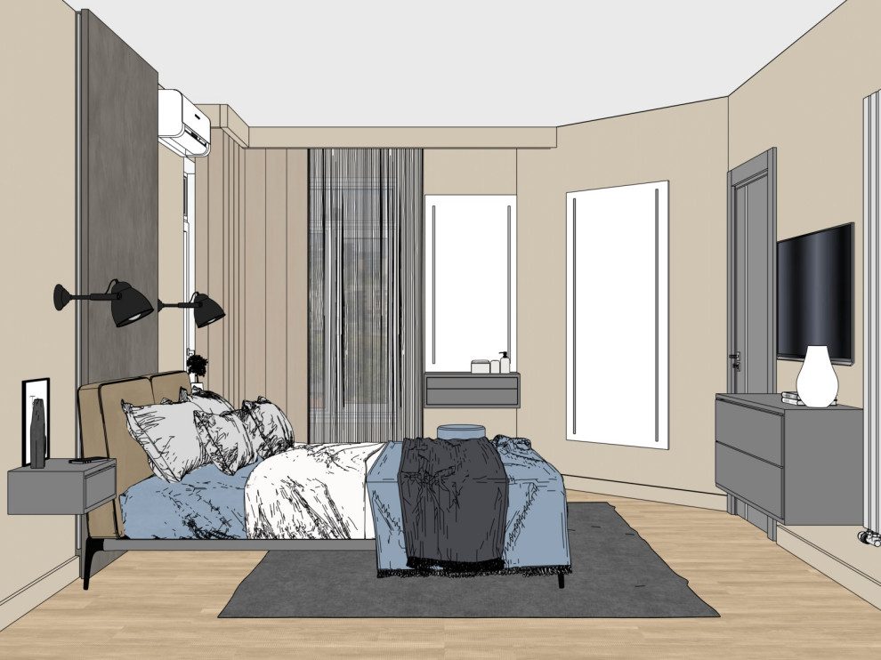 Спальня в частном доме