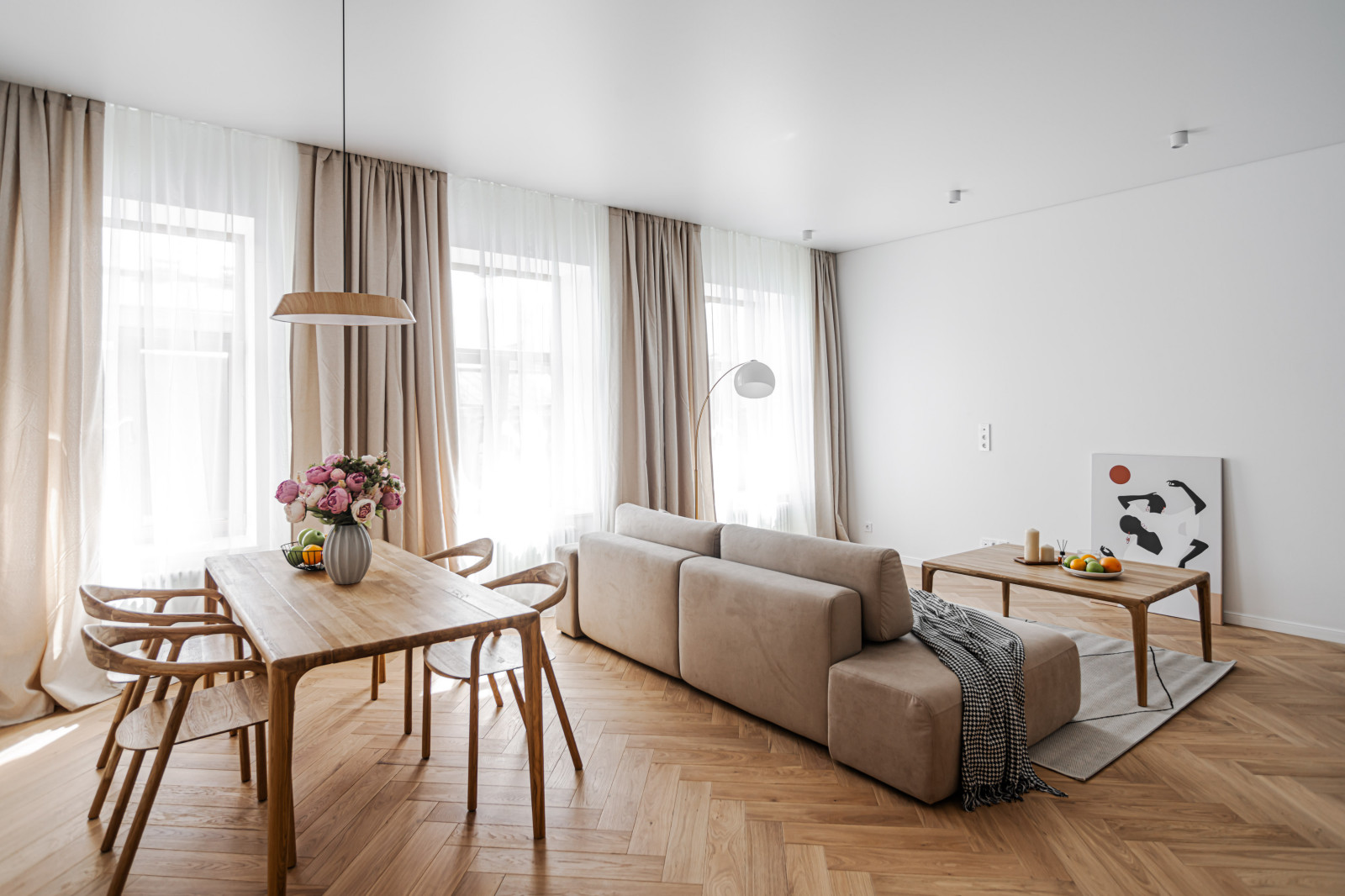 Светлая квартира в скандинавском стиле