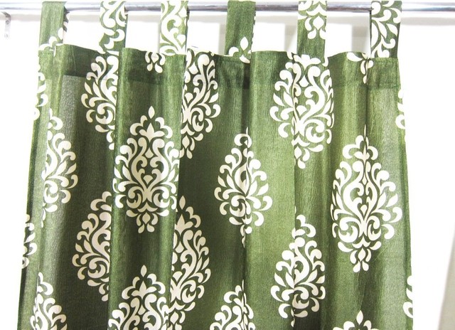 Patterned Curtains Luxurious Ds, Green Patterned Curtains