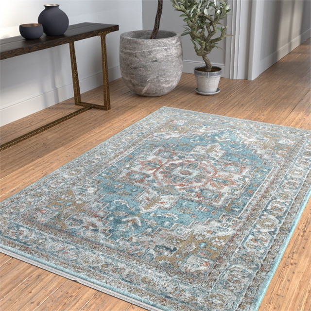 blue coral area rug