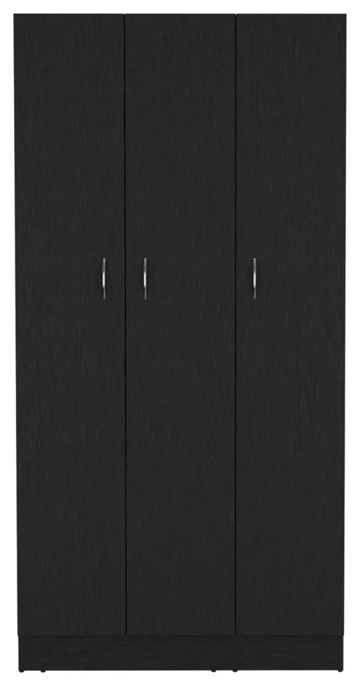 DEPOT E-SHOP Westbury Wardrobe Armoire with 3 Doors, 2 Drawers, 4-Tier Shelves