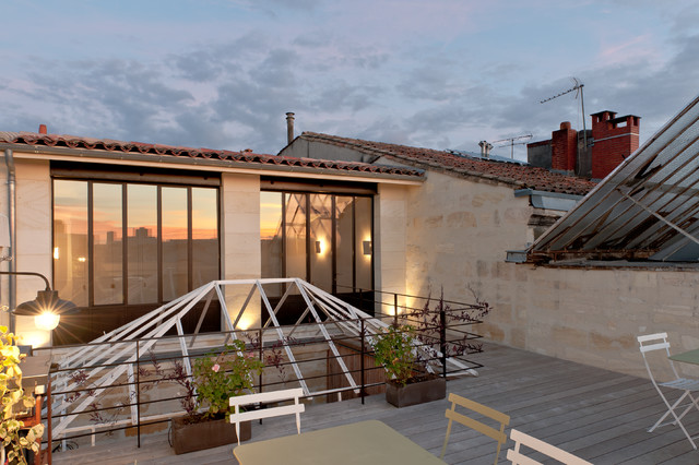 Immeuble M industrial-terraza-y-balcon