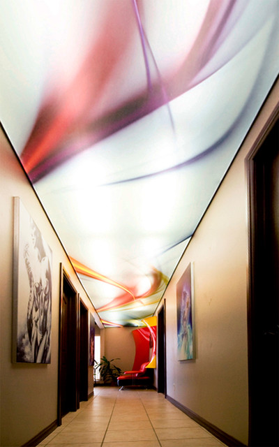 Vector Graphic On Translucent Stretch Ceiling Lighting