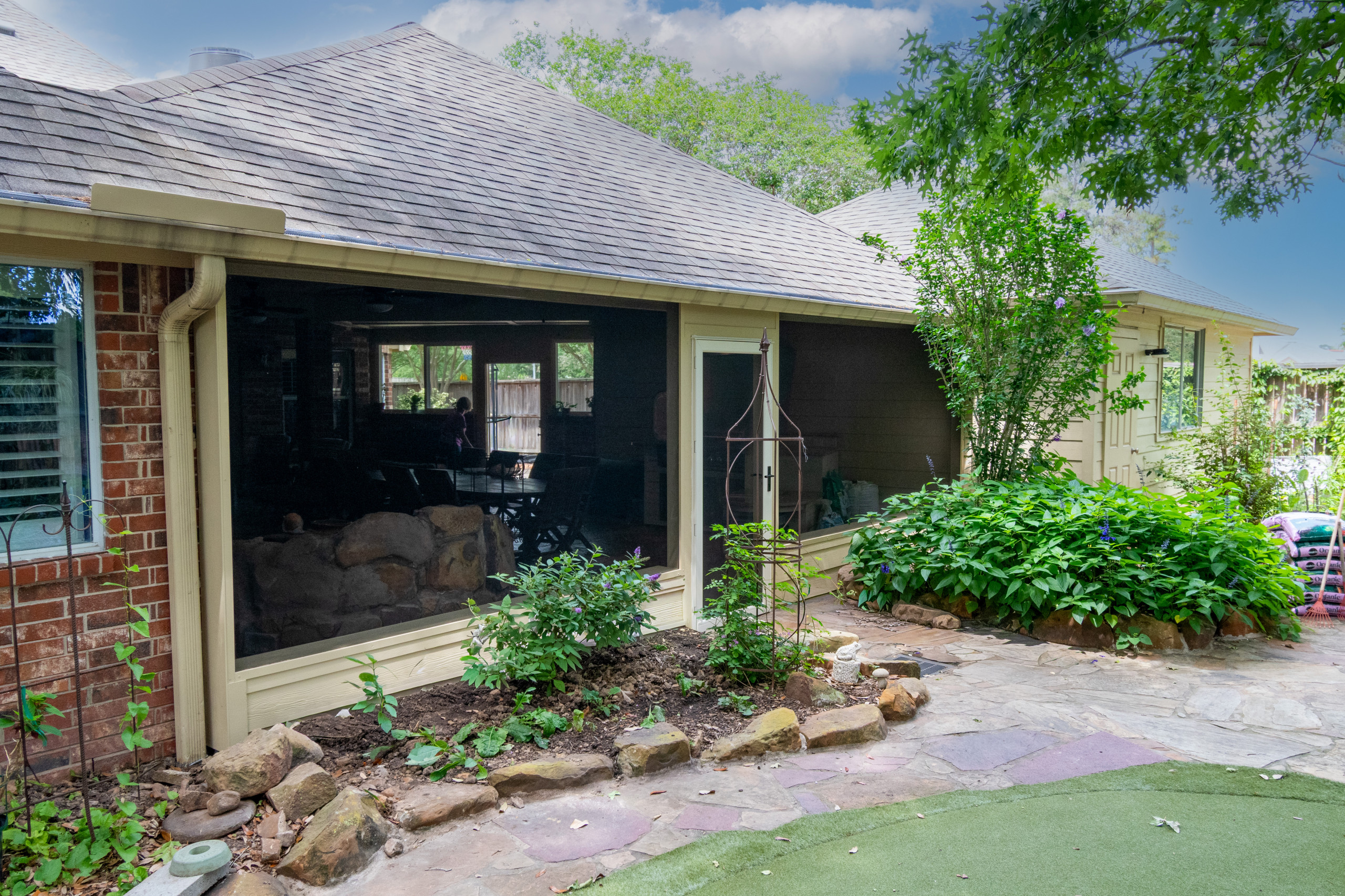 Patio Pond Remodel & Privacy Upgrade in Cypress, TX | Exterior Remodeling