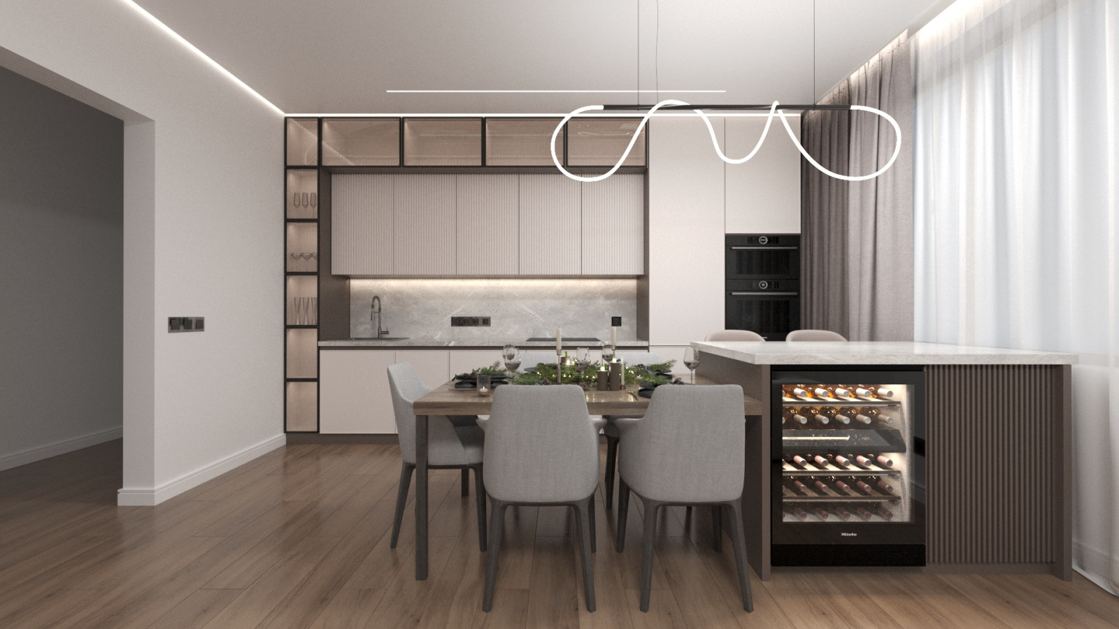 Проект 3-ком. квартиры для молодой пары