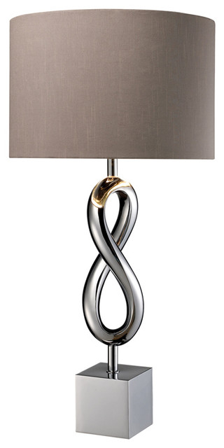 Athens 1-Light Table Lamp in Chrome