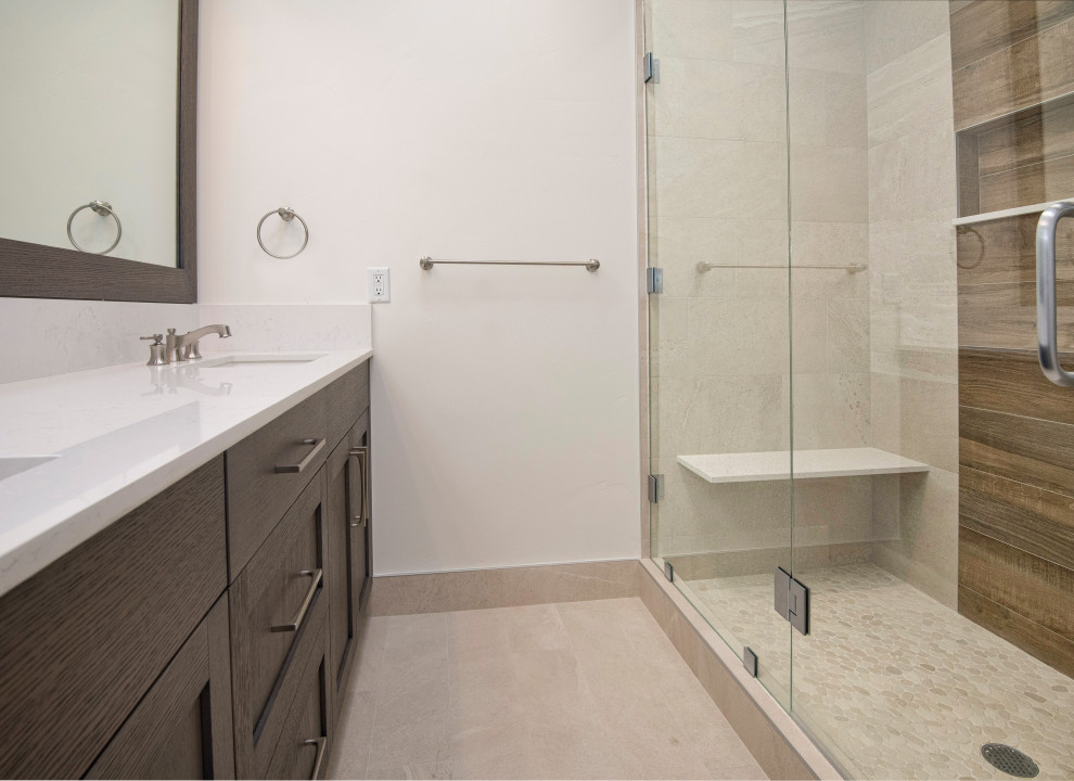 Inspiration for a transitional bathroom remodel in Denver