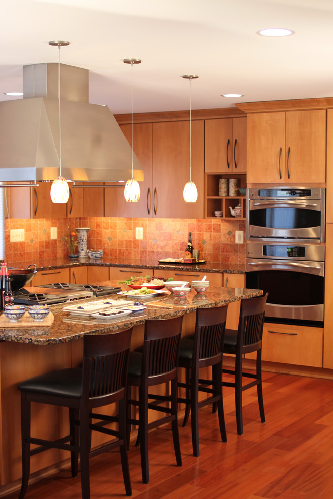 Example of a transitional kitchen design in Baltimore