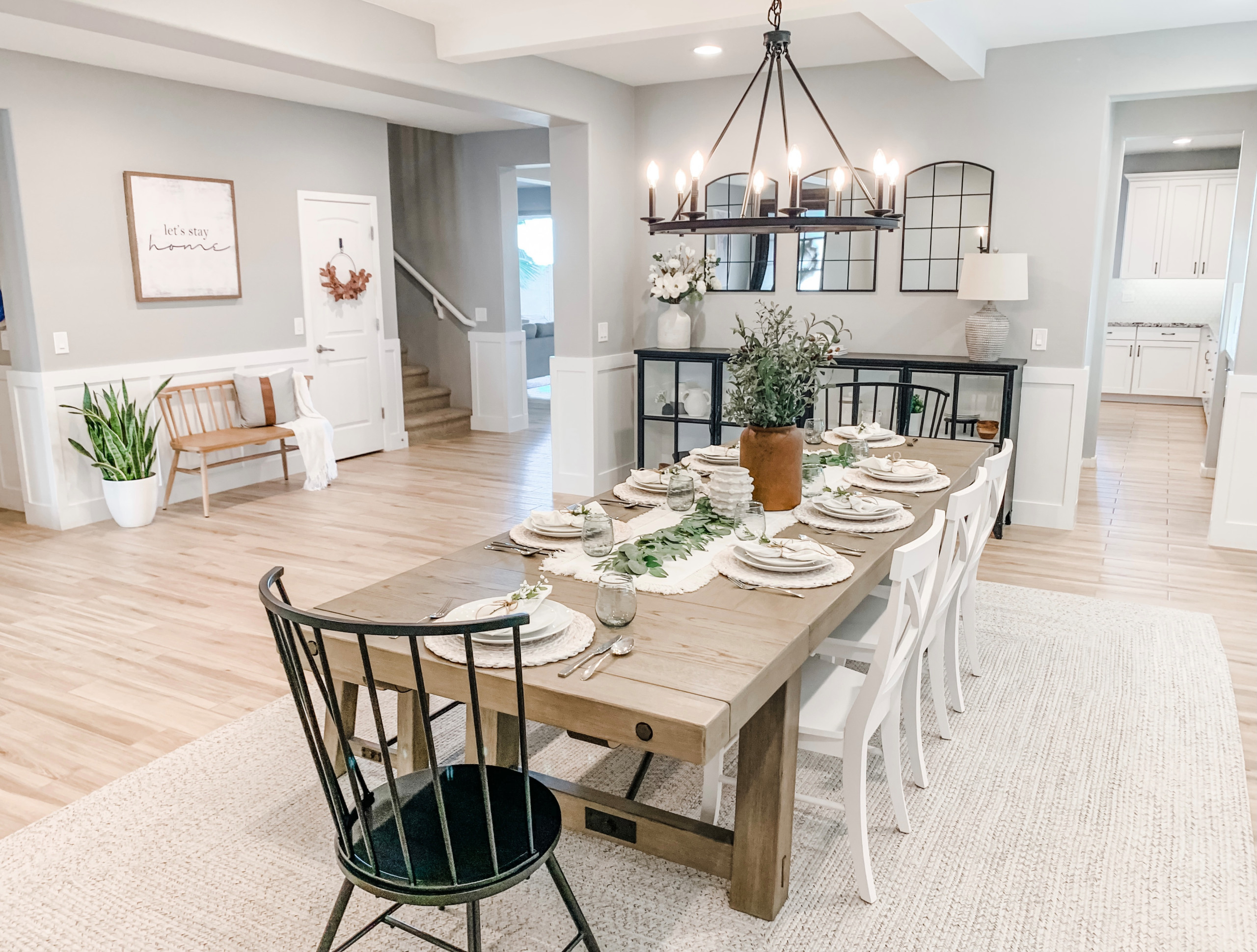 Dining Room update-Before and After photos