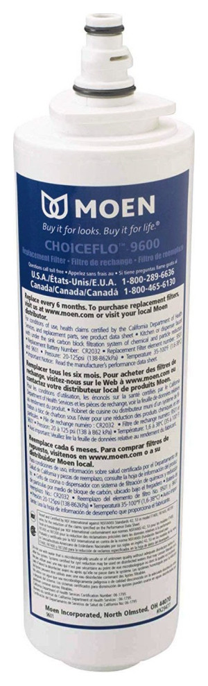 Moen 9601 Choiceflo Replacement Water Filter Compatible With Moen