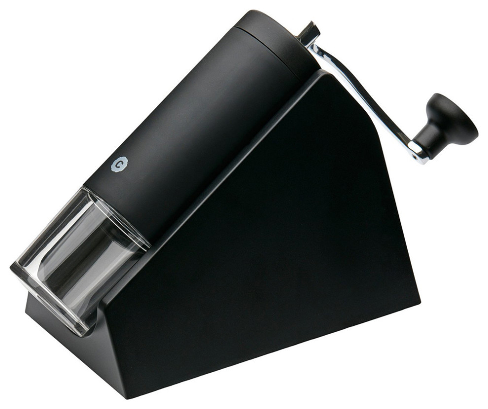 CrushGrind Brazil Coffee Grinder Black Traditional Coffee