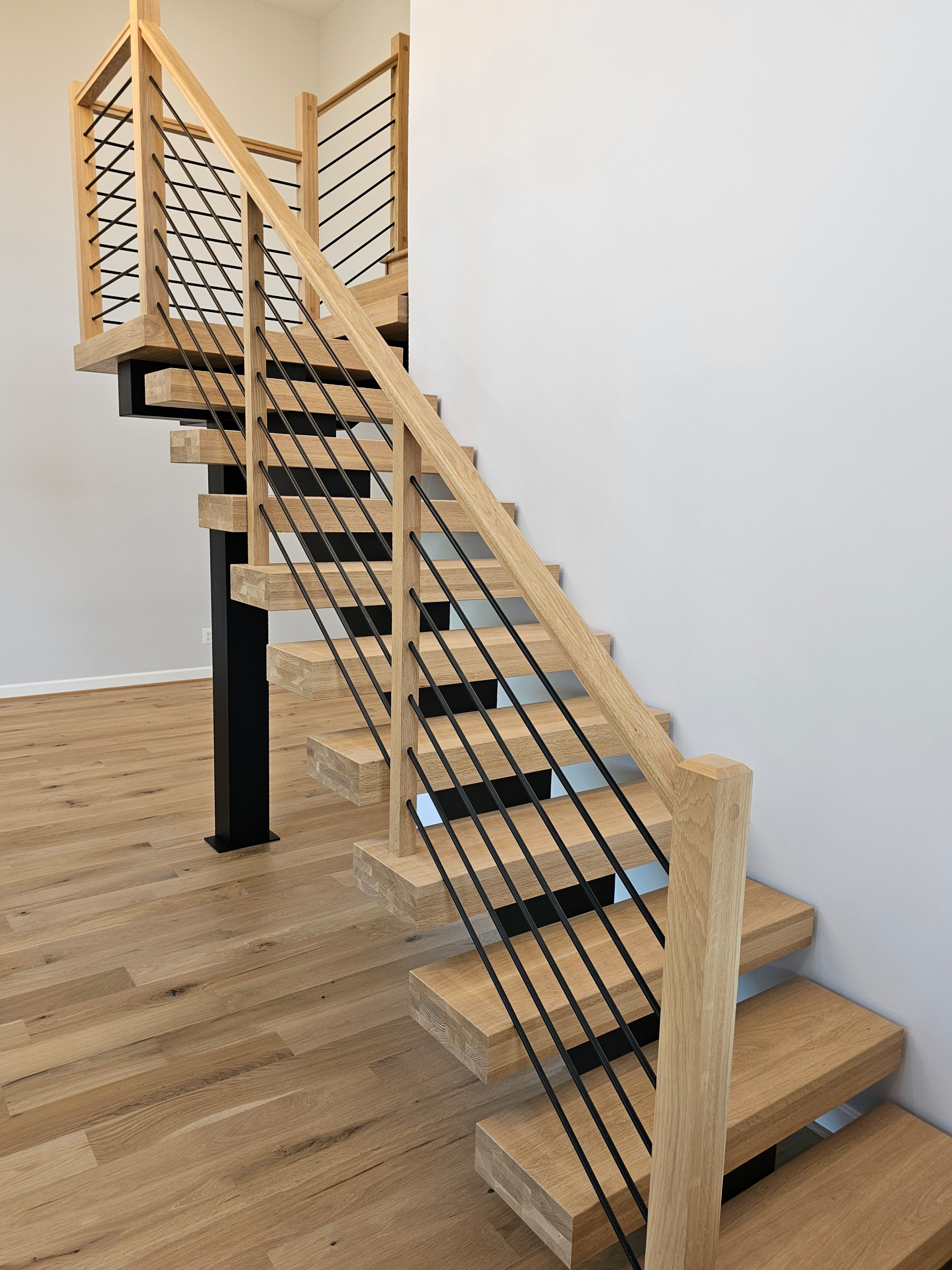 123_Modern Meets Rustic Farmhouse Staircase, Leesburg, VA 20175