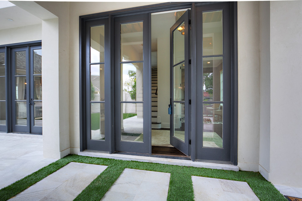 Inspiration for a transitional entryway remodel in New Orleans