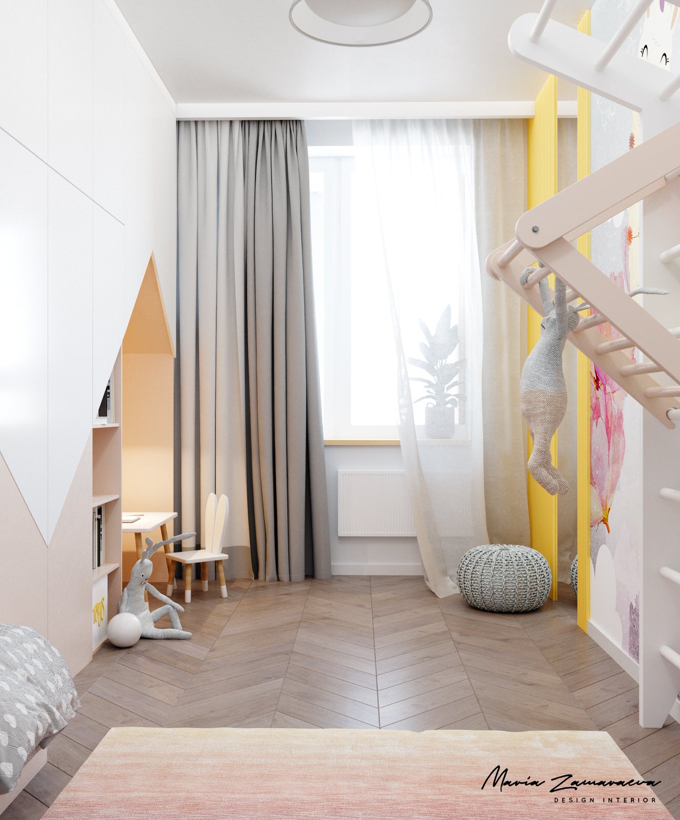 Детская комната для девочки с ламами