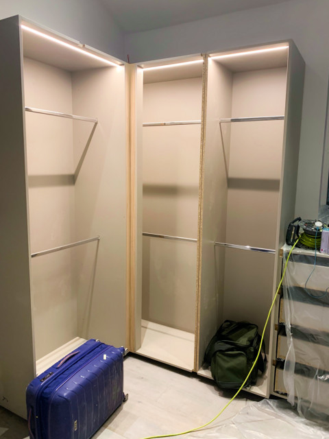 West Didsbury Renovation with Wall Murals contemporary-wardrobe