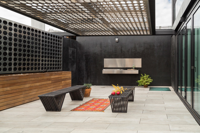 SoHo Rooftop Deck industrielt-terrasse
