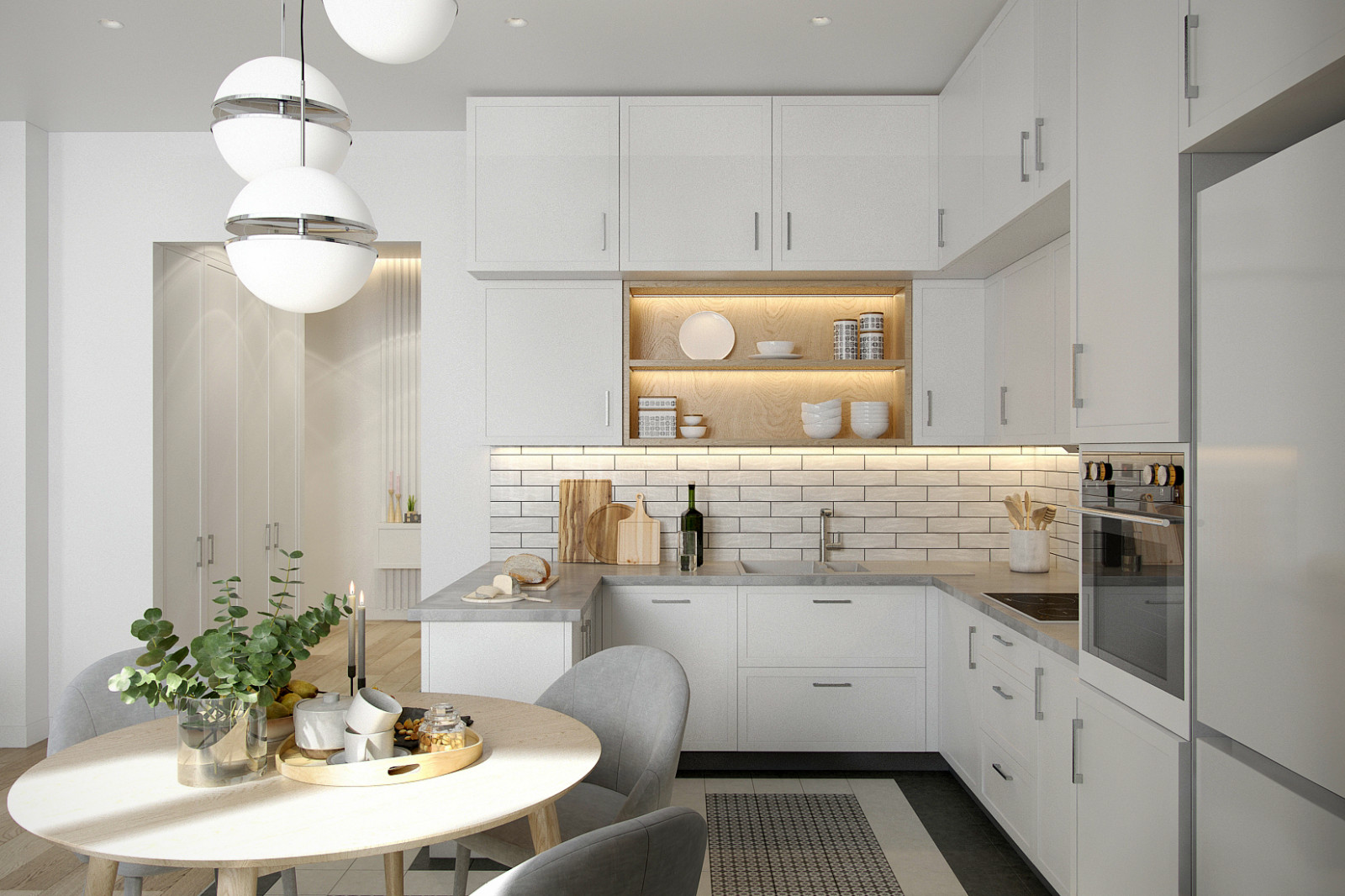 Гостиная в квартире ЖК Екатерининский парк