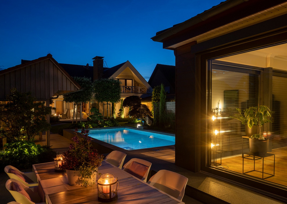 Natursteinpool als Designelement Contemporary Landscape Other