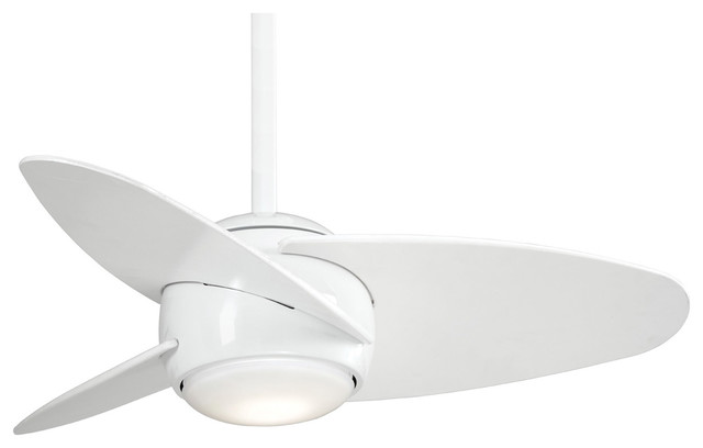 Minka Aire Slant White 36 Ceiling Fan Contemporary Ceiling