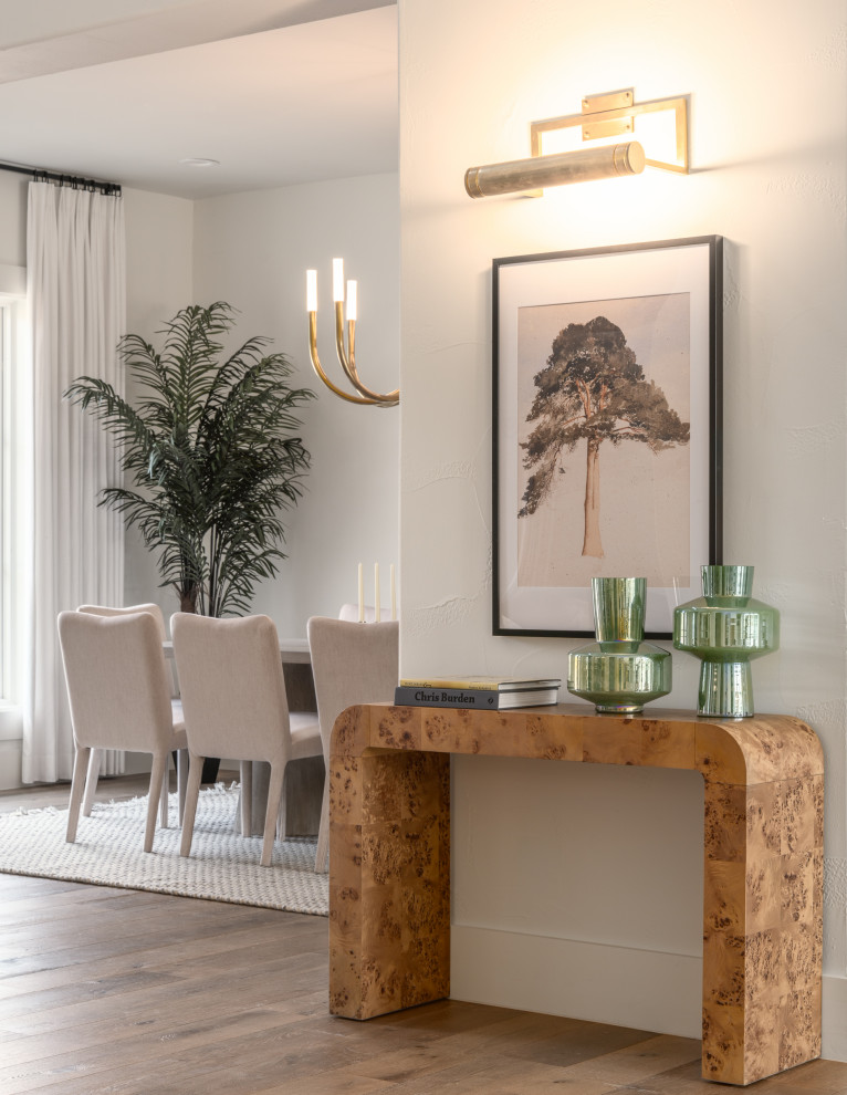 Inspiration for a transitional entryway remodel in Austin