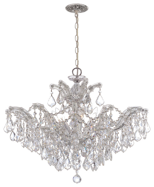 Crystorama 4439CHCLS 6 Light Swarovski Strass Crystal Chrome