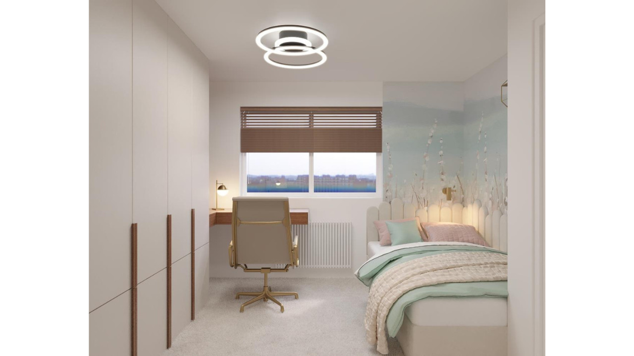 Modern Girls Bedroom Design in Ruislip