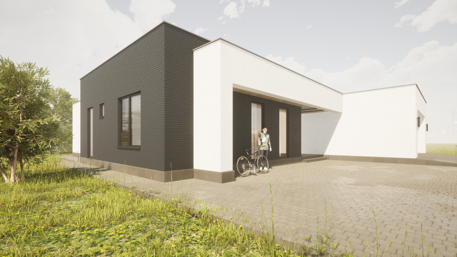 Дом в сосновом лесу