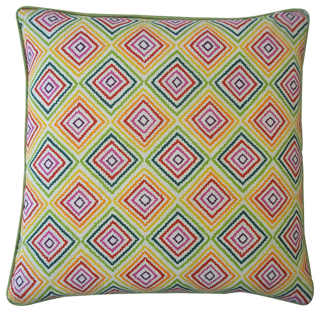 Square Green Pillow