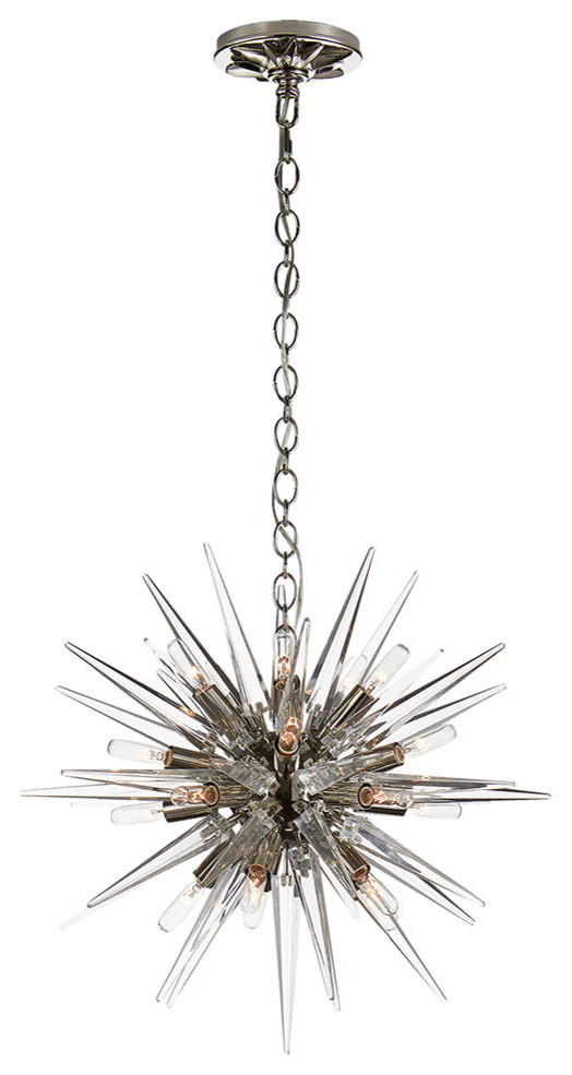 E F Chapman Quincy Small Sputnik Pendant Polished Nickel