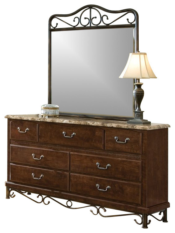 Standard Furniture Santa Cruz 7 Drawer Dresser and Mirror Set