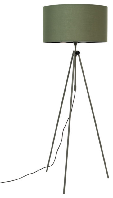 Green Three-Legged Floor Lamp | Zuiver Lesley - Midcentury - Floor Lamps -  by Luxury Furnitures | Houzz